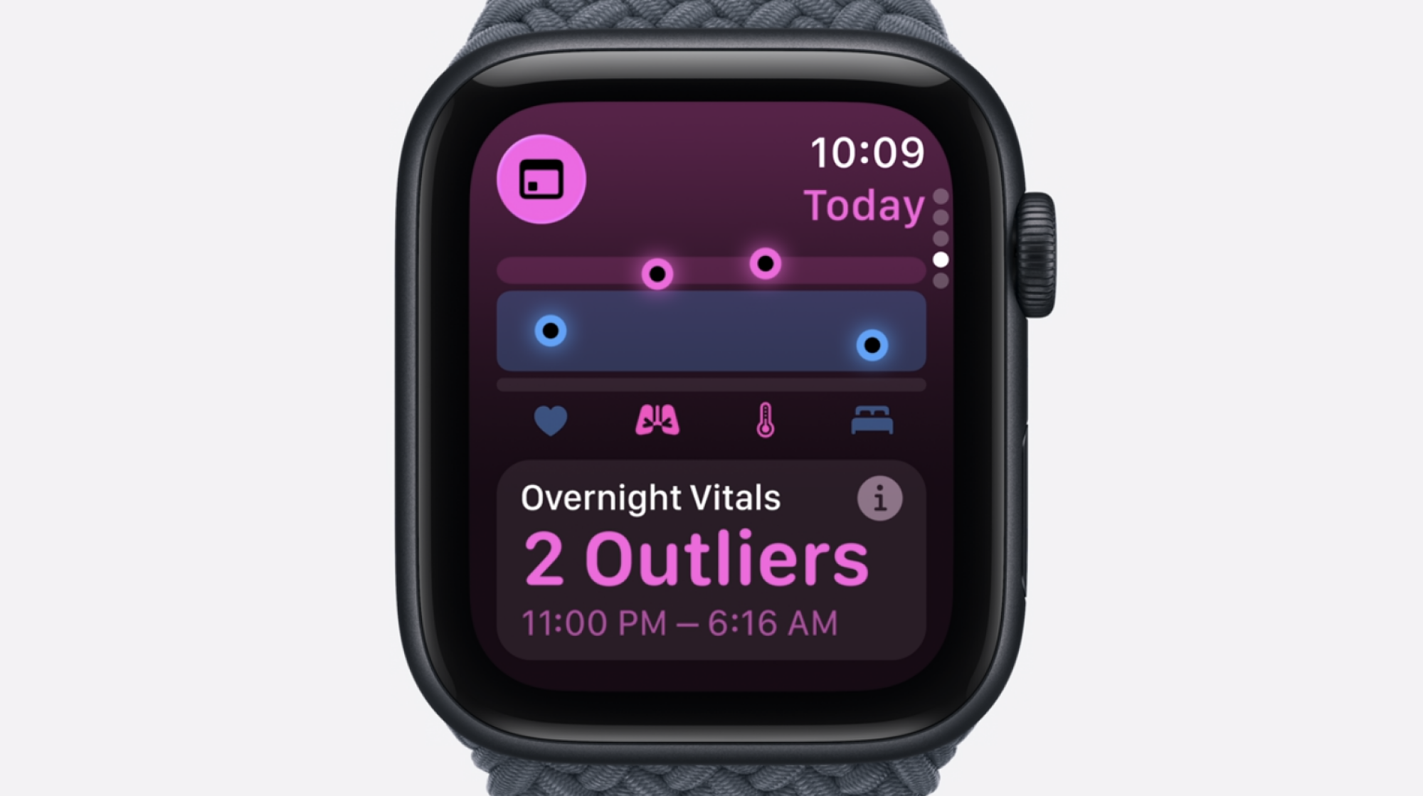 Apple Watch SE 3 Vitals Overnight