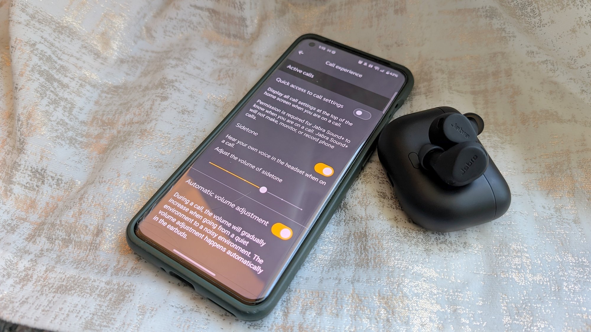 Pengaturan Sidetone di Layar Telepon
