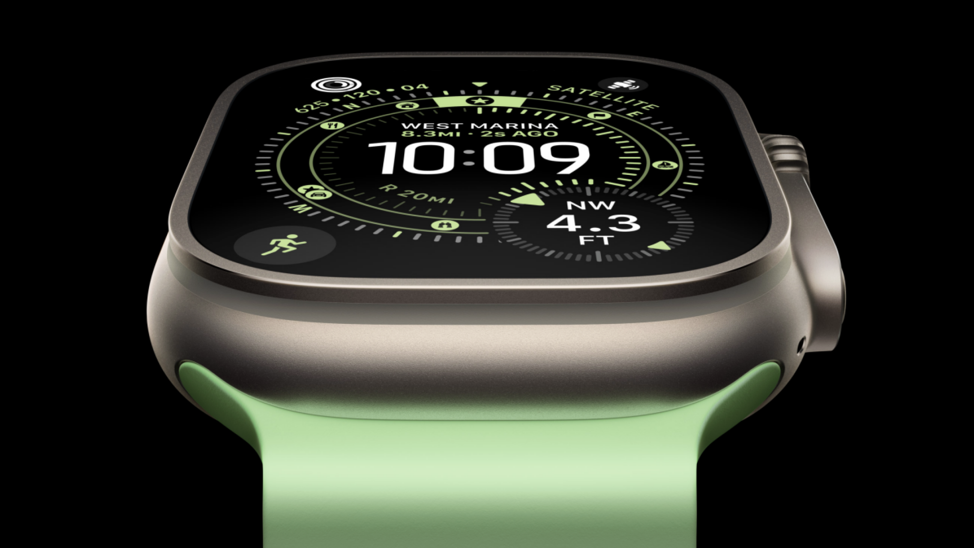 Tampilan close-up Apple Watch Ultra 3